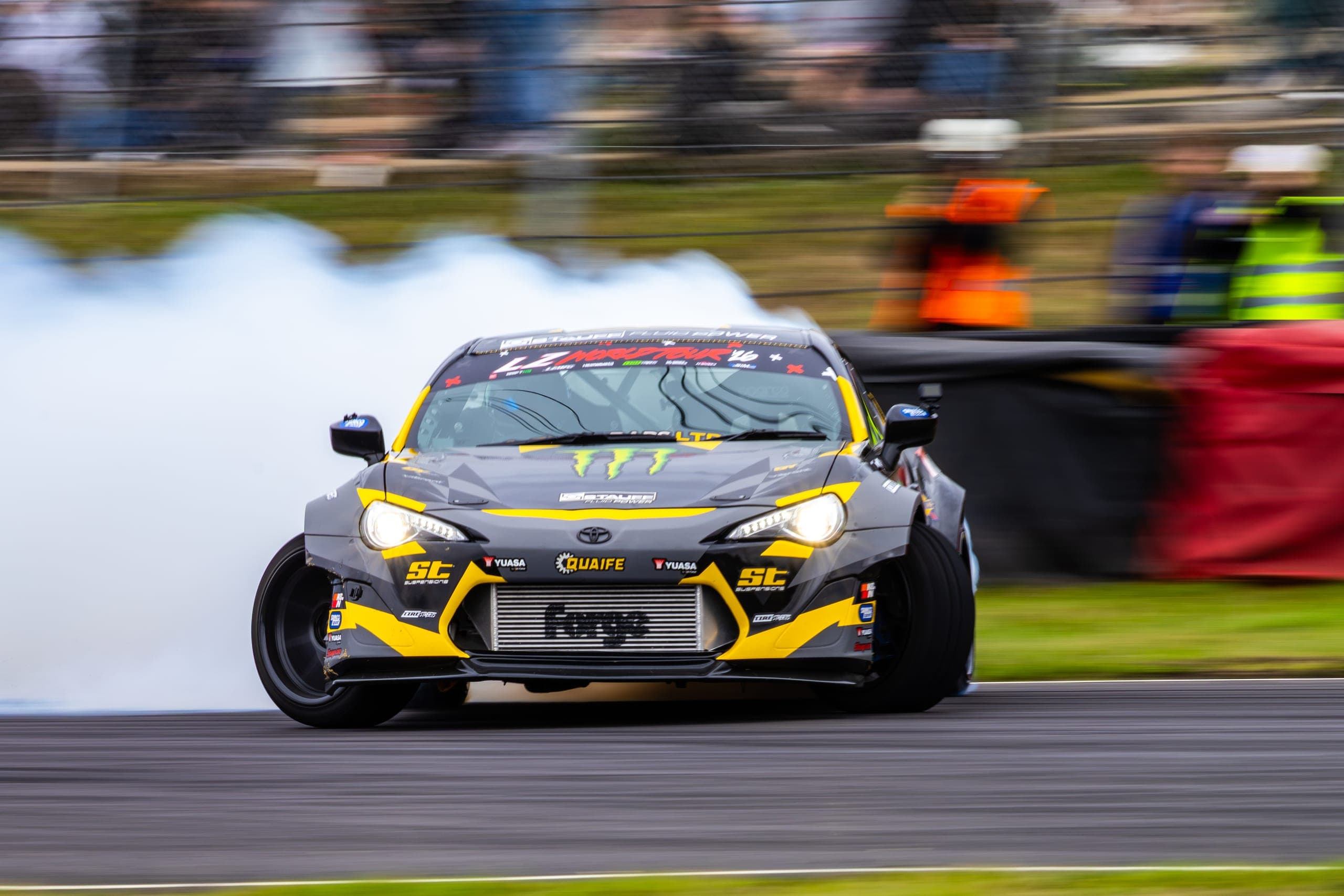 Baggzy drifting at AdamLZ World Tour 2026