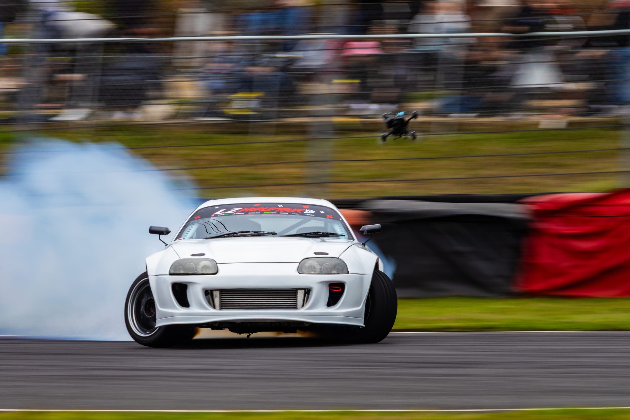 Oliver Evans drifting at AdamLZ World Tour 2026