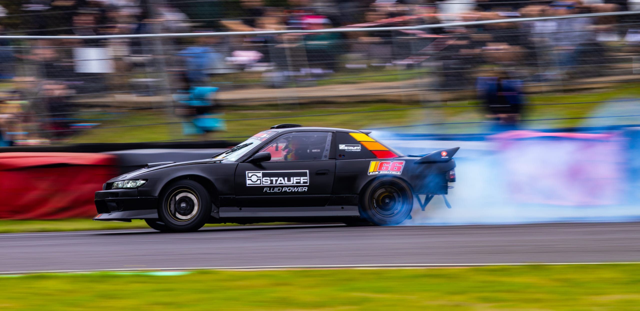 Sam Sheffeild drifting at AdamLZ World Tour 2026