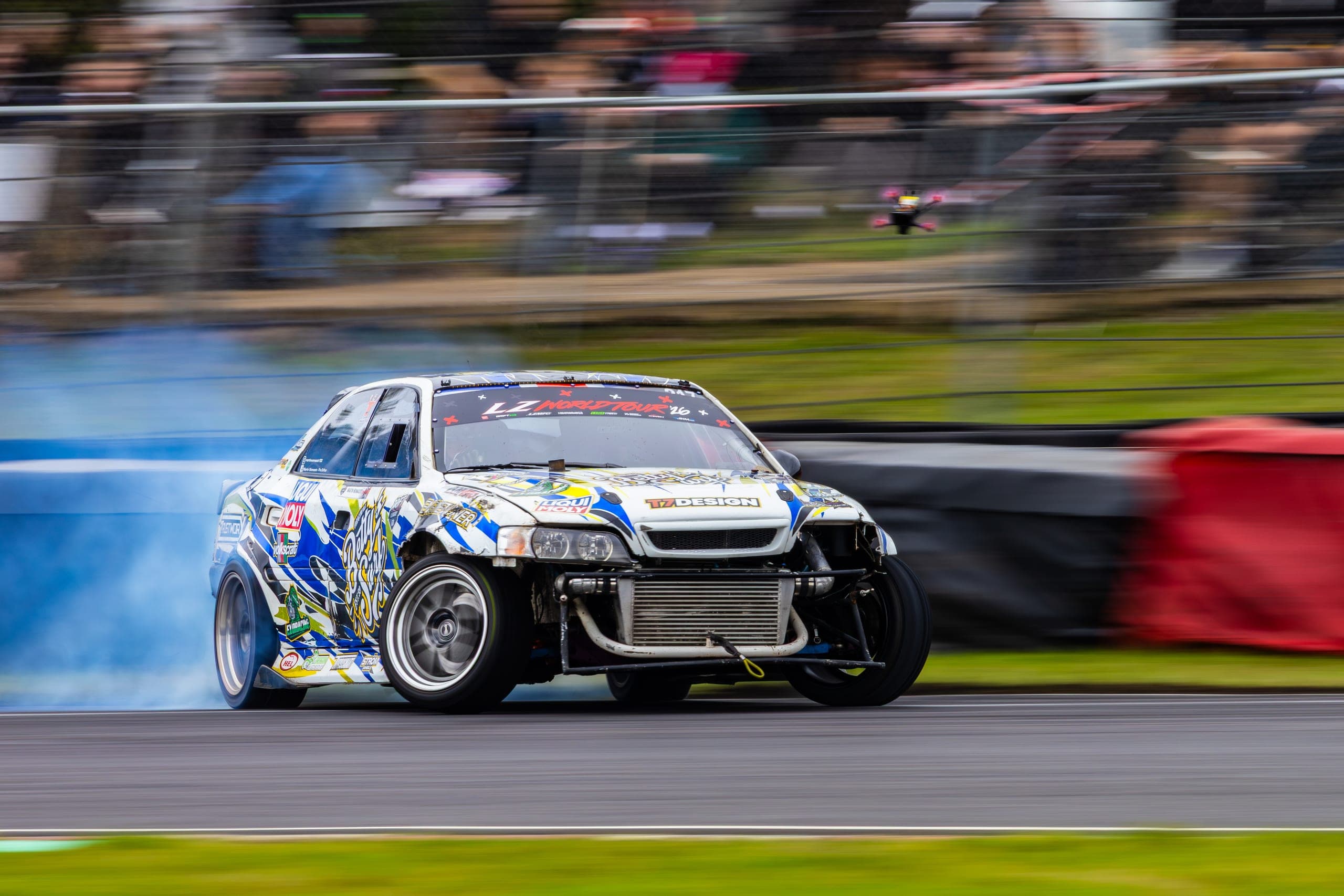 MartinWonnacott drifting at AdamLZ World Tour 2026