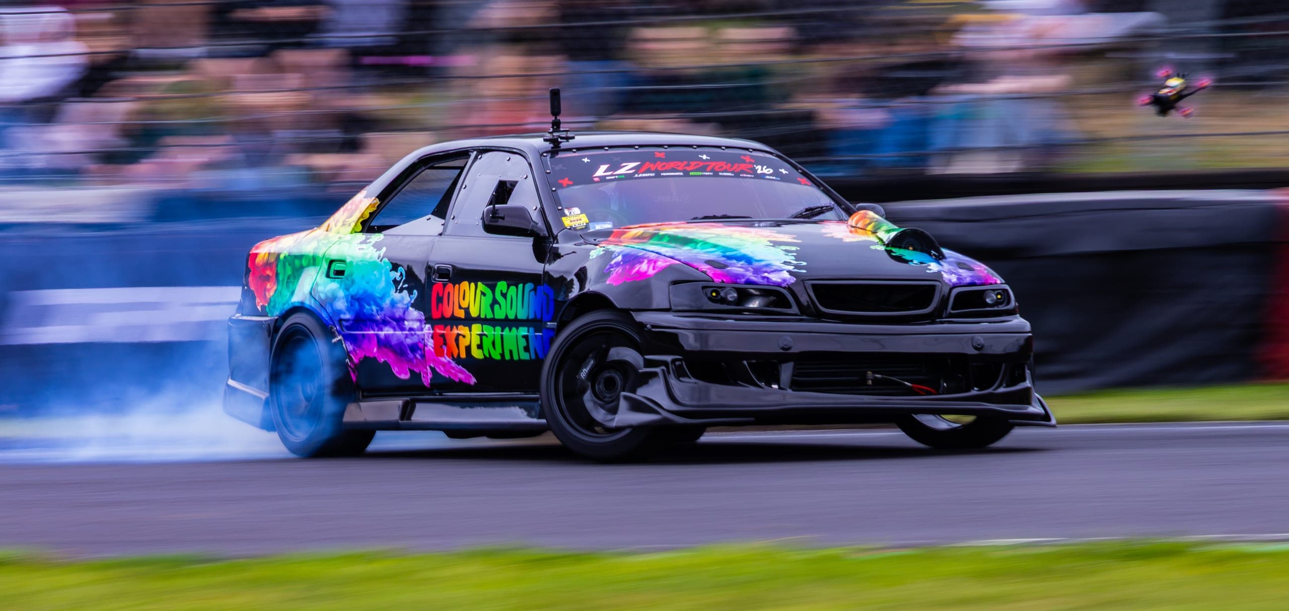 Hcoloursond drifting at AdamLZ World Tour 2026
