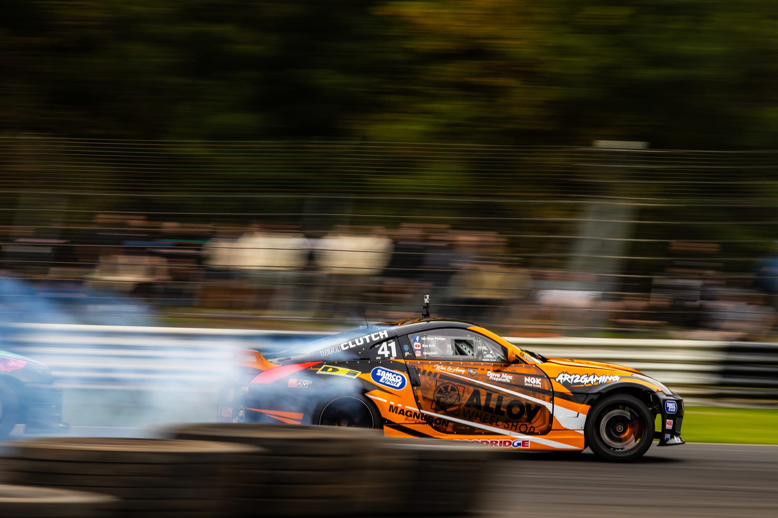 BizzDrift drifting at AdamLZ World Tour 2026
